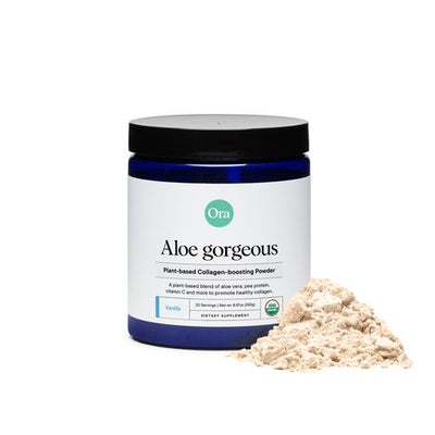 Aloe Gorgeous Plant-Based Collagen Support, by Ora Organic - Vanilla